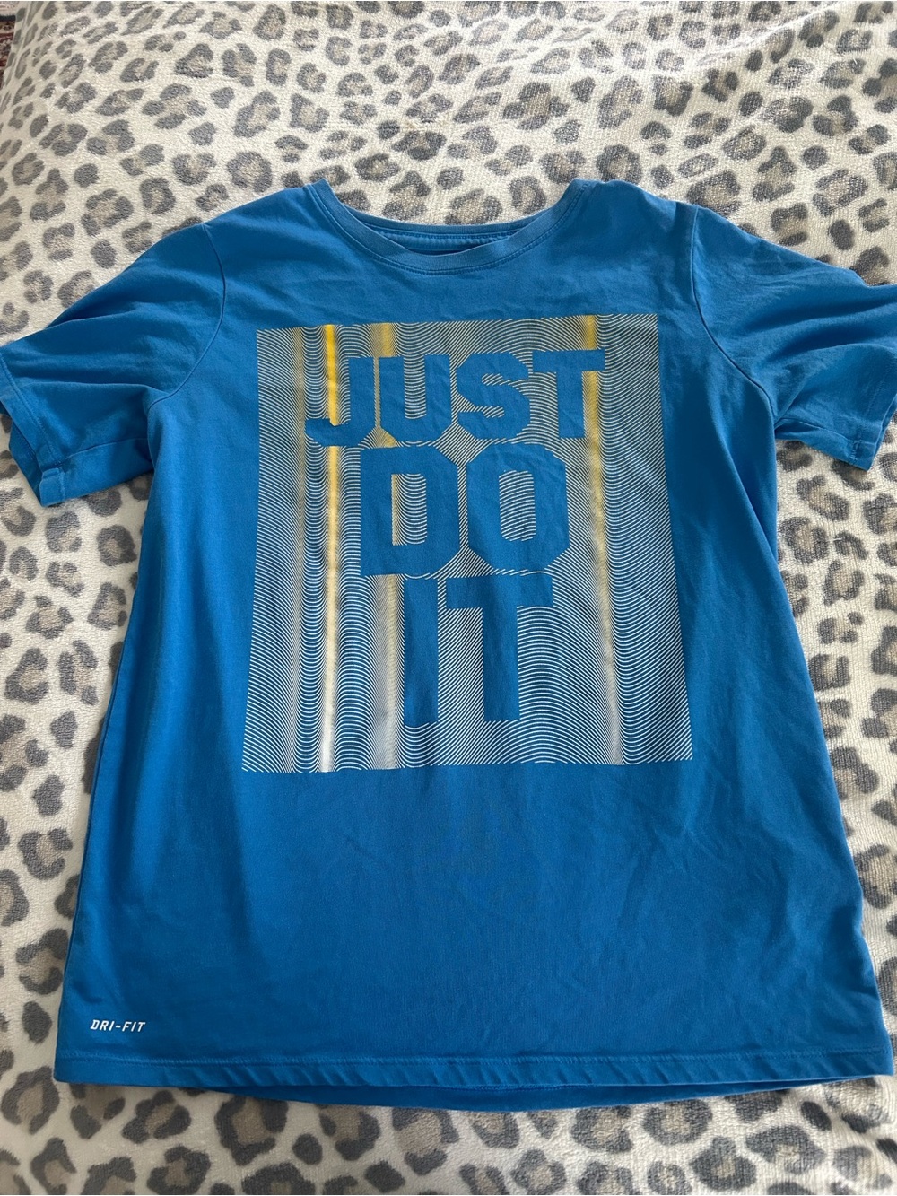 Nike Kids' XL Blue 'Just Do It' Dri-FIT Tee